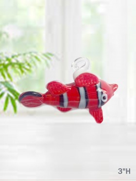 Hanging Glass Clown Fish Ornament